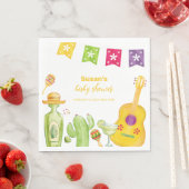 Rustic Taco 'Bout Cactus Limoen Gitaar Baby shower Servet (Insitu)