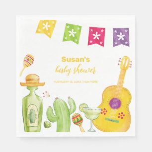 Rustic Taco 'Bout Cactus Limoen Gitaar Baby shower Servet