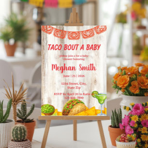 Rustic Taco ‘Bout een Baby Shower Uitnodiging