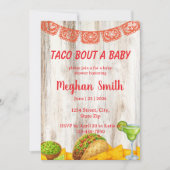 Rustic Taco ‘Bout een Baby Shower Uitnodiging (Voorkant)