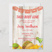 Rustic Taco 'Bout Love Bruiloftsuitnodiging Kaart (Voorkant)