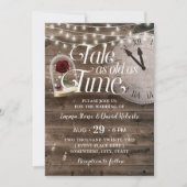 Rustic Tale zo oud als Time Fairytale Weddenschap Kaart (Voorkant)
