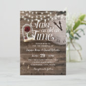 Rustic Tale zo oud als Time Fairytale Weddenschap Kaart (Staand voorkant)