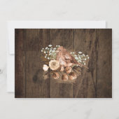 Rustic Tan Bird Wood Country Weddenschap Save the Date (Achterkant)