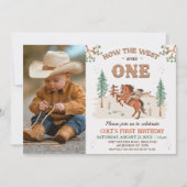 Rustic Tan foto Hoe West was een 1e verjaardag Kaart (Voorkant)