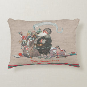 Rustic Tan  Kerstman Accent Kussen