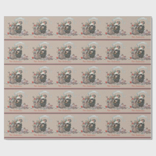 Rustic Tan  Kerstman Cadeaupapier