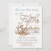 Rustic Tan Saint viert vijfde verjaardag Kaart (Voorkant)