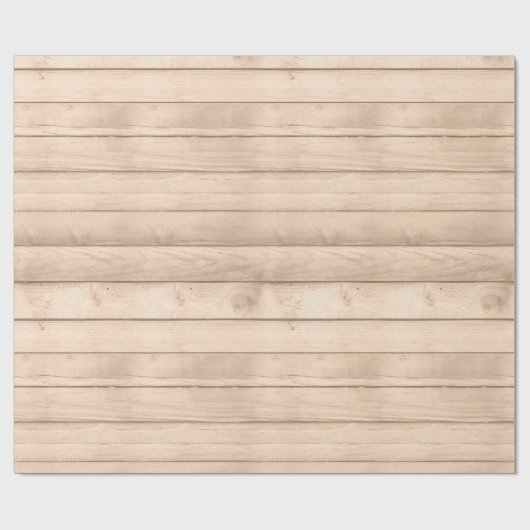 Rustic Tan Wood Cadeaupapier (Vlak)