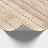 Rustic Tan Wood Cadeaupapier (Hoek)