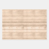Rustic Tan Wood Inpakpapier Vel (Voorkant 2)