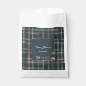 Rustic Tartan Beer Baby shower Bedankzakje (Voorkant)