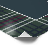 Rustic Tartan Beer Baby shower Perfect Poster (Hoek)