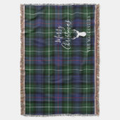 Rustic Tartan Clan MacKenzie Plaid Deken (Voorkant Verticaal)