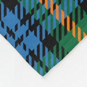 Rustic Tartan Clan Murray Plaid Fleece Deken (Hoek)