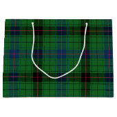 Rustic Tartan Classic Green Check Plaid Groot Cadeauzakje (Voorkant)