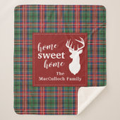 Rustic Tartan MacCulloch Elegant Plaid Sherpa Deken (Voorkant)