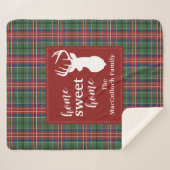 Rustic Tartan MacCulloch Elegant Plaid Sherpa Deken (Voorkant (horizontaal))