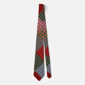 Rustic tartan patchwork neck tie stropdas (Voorkant)