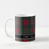 Rustic Tartan Plaid Family Name Koffiemok (Links)