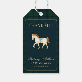 Rustic Tartan Plaid Horse Baby Shower  Cadeaulabel