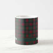 Rustic Tartan Plaid Name Koffiemok (Center)