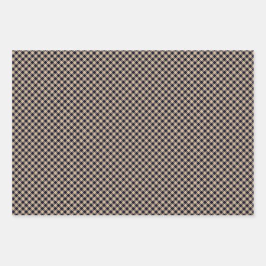 Rustic Tartan Plaid Pattern Three Matching Inpakpapier Vel (Voorkant 3)