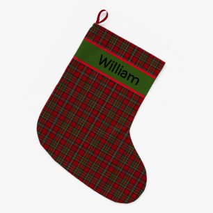 Rustic Tartan Pset ingecheckt op maat Grote Kerstsok