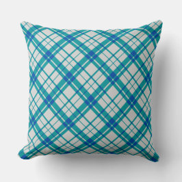 Rustic tartan schotland Brits blauw patroon Kussen