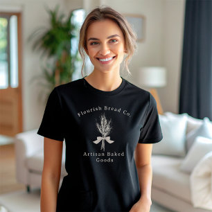Rustic Tarwe Hand Draw Brood Bakery T-shirt