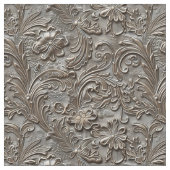 Rustic taupe tooled leather stof (Close Up)