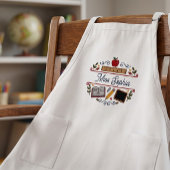 Rustic Teacher Appreciation Custom Name Apron with Lang Schort