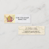 Rustic Teapot | KruidenPlanten Mini Visitekaartje (Voorkant / Achterkant)