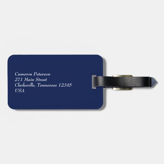 Rustic Tennessean American Flag Bagagelabel (Achterkant horizontaal)