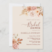 Rustic Terracotta Boho Herfst Foliage Vrijgezellen Kaart (Voorkant)