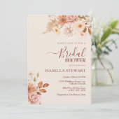 Rustic Terracotta Boho Herfst Foliage Vrijgezellen Kaart (Staand voorkant)