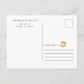 Rustic Terracotta Boho Pampas Arched Wedding Aankondigingskaart (Achterkant)