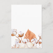 Rustic Terracotta Boho Pampas Geometric Wedding Informatiekaartje (Achterkant)