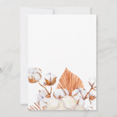 Rustic Terracotta Boho Pampas Geometric Wedding Kaart (Achterkant)