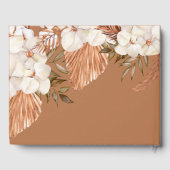 Rustic Terracotta Boho Pampas Orchids Wedding Gastenboek (Achterkant)