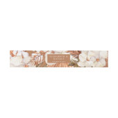 Rustic Terracotta Boho Pampas Orchids Wedding Uitnodigingen Wikkel (Vlak)