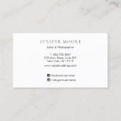 Rustic Terracotta Boho Waterverf Abstracte art Visitekaartje (Achterkant)