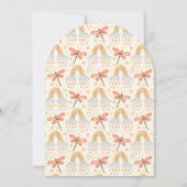 Rustic Terracotta Earthy Rainbow Arch Baby shower Kaart (Achterkant)