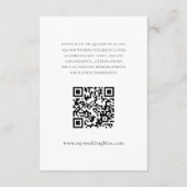 Rustic Terracotta Floral Wedding Details Informatiekaartje (Achterkant)