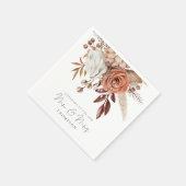 Rustic Terracotta Florals feliciteert de heer Mrs  Servet (Hoek)