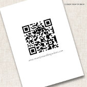 Rustic Terracotta Florals QR Code Wedding Details Informatiekaartje