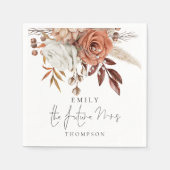 Rustic Terracotta Florals The Future Mrs. Servet (Voorkant)