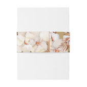 Rustic Terracotta Gold Boho Pampas Wedding Uitnodigingen Wikkel (Achterkant Voorbeeld)