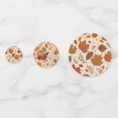 Rustic Terracotta Maple verlaat herfstbruiloft Confetti (Achterkanten)