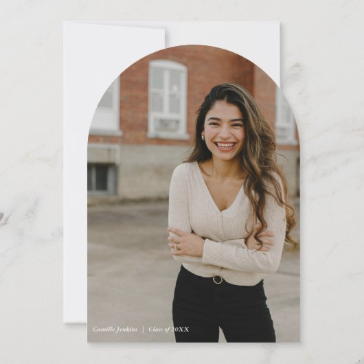 Rustic Terracotta Talavera Foto Afstuderen Kaart (Achterkant)